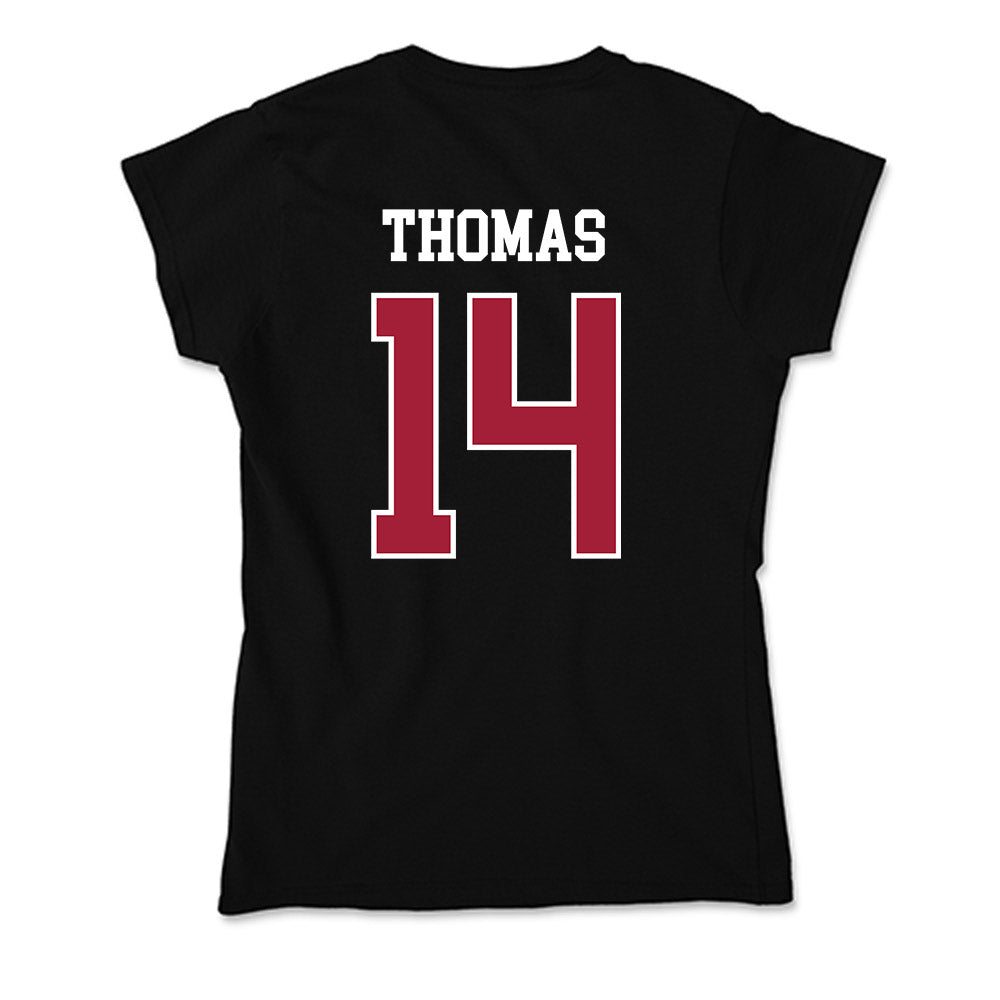 Oklahoma - NCAA Football : Elijah Thomas - Soft Style Women’s T-Shirt-1
