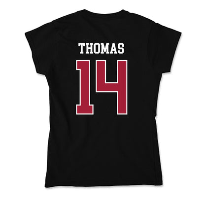 Oklahoma - NCAA Football : Elijah Thomas - Soft Style Women’s T-Shirt-1