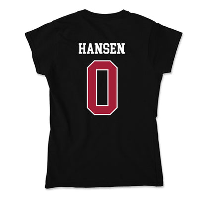 Oklahoma - NCAA Men's Basketball : Jake Hansen - Soft Style Women’s T-Shirt-1