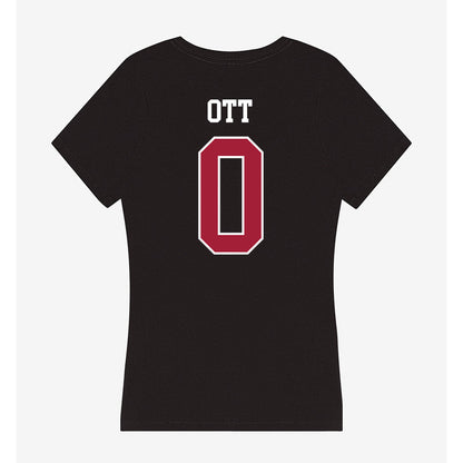 Oklahoma - NCAA Football : Jaydn Ott - Women's V-Neck T-Shirt-1