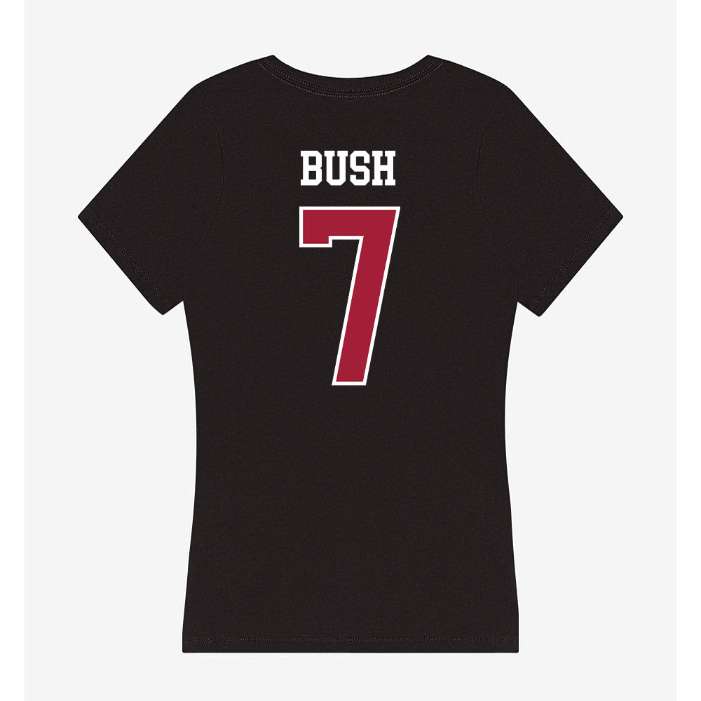 Oklahoma - NCAA Women's Volleyball : Emoni Bush - Women's V-Neck T-Shirt-1