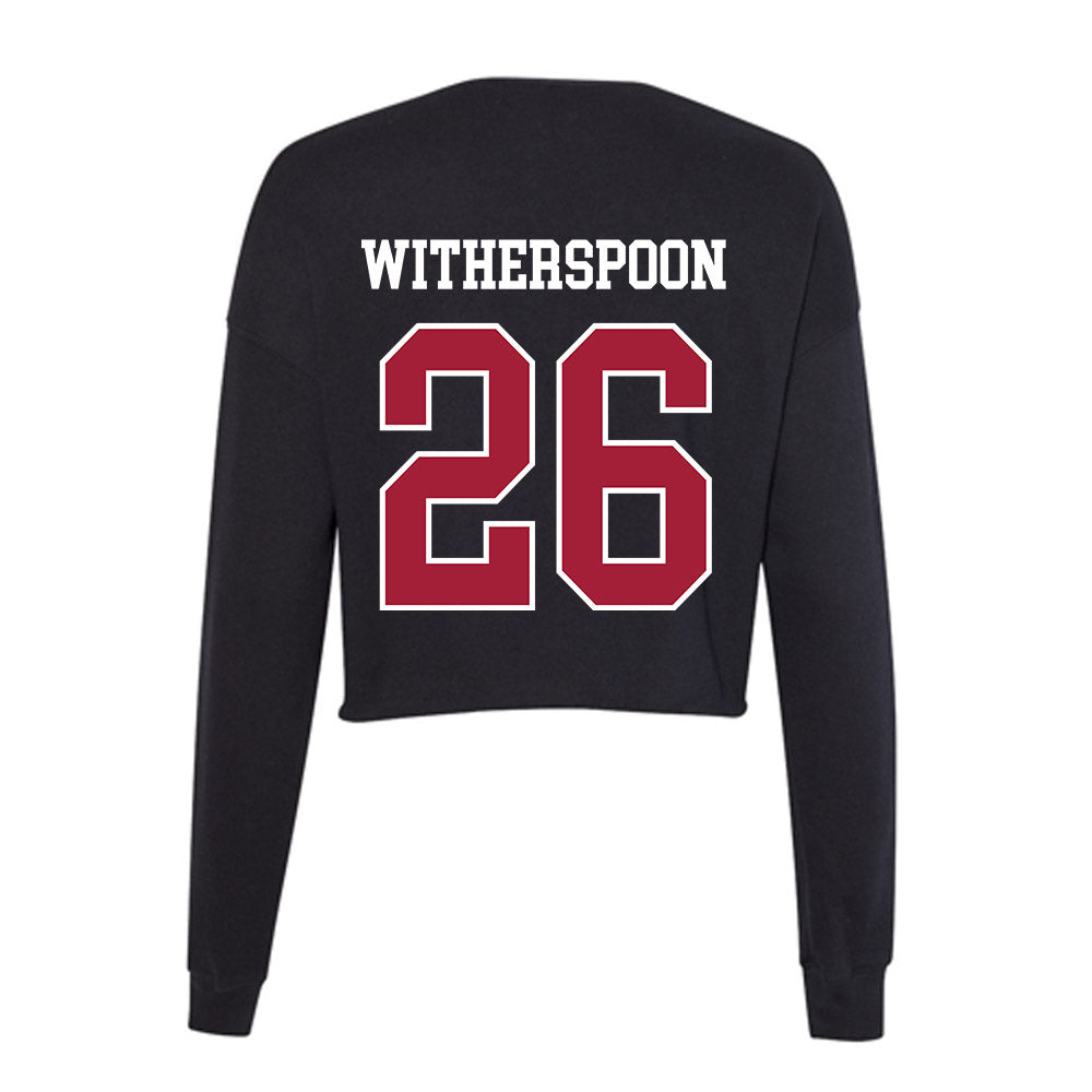 Oklahoma - NCAA Baseball : Kyson Witherspoon - Women's Cropped Crew Fleece-1