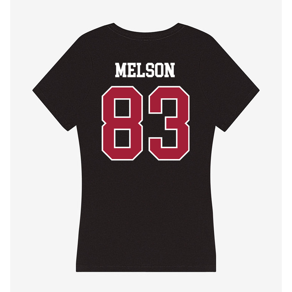 Oklahoma - NCAA Football : Major Melson - Women's V-Neck T-Shirt-1