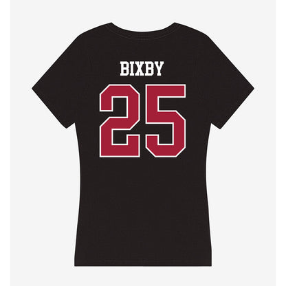 Oklahoma - NCAA Baseball : Mason Bixby - Women's V-Neck T-Shirt-1