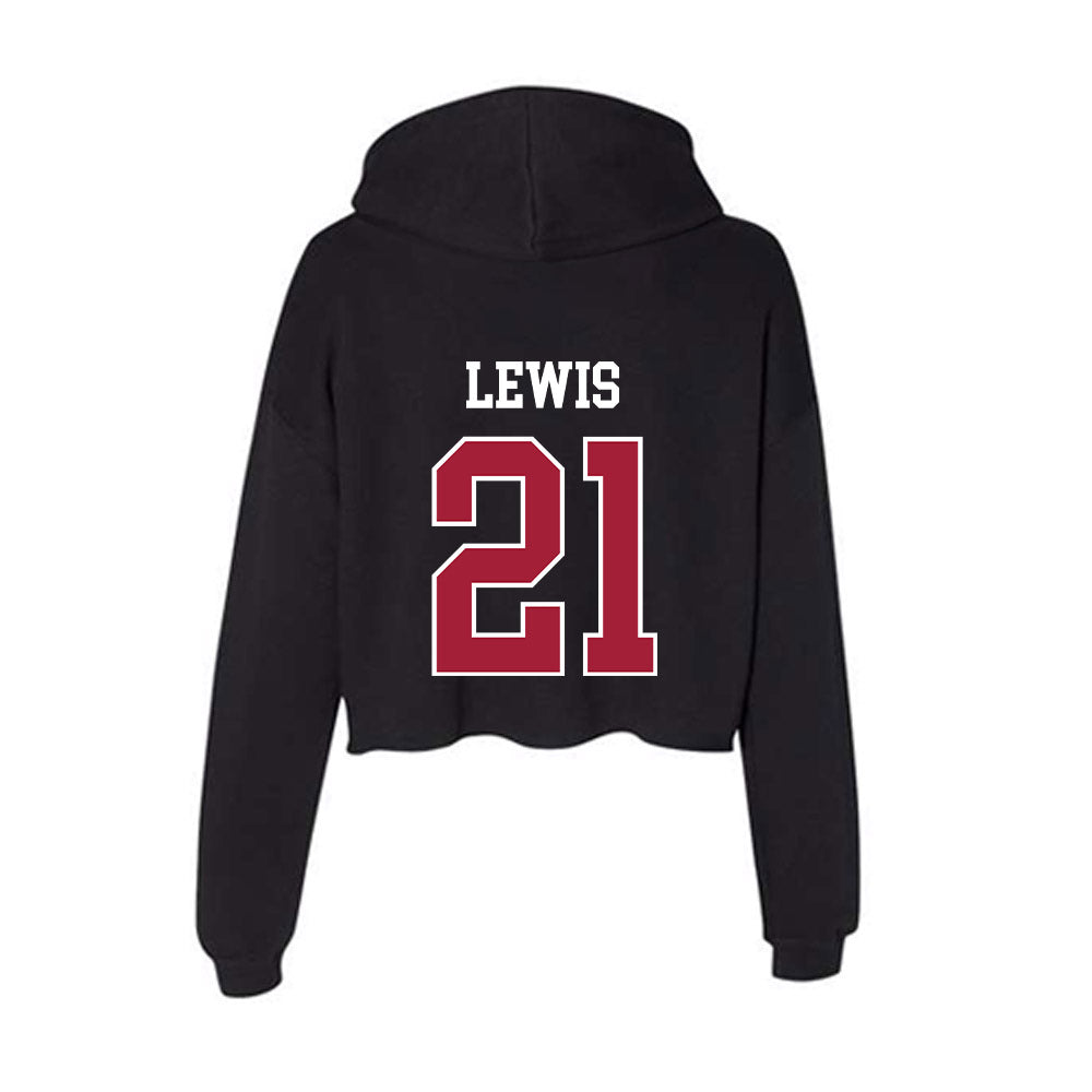 Oklahoma - NCAA Women's Soccer : Ella Lewis - Women's Crop Fleece Hoodie-1