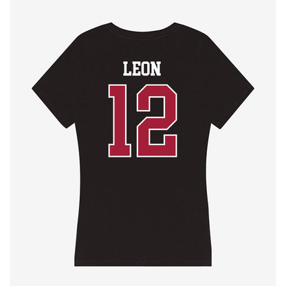 Oklahoma - NCAA Baseball : Kadyn Leon - Women's V-Neck T-Shirt-1