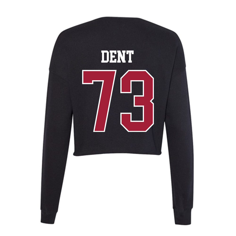 Oklahoma - NCAA Football : Isaiah Dent - Women's Cropped Crew Fleece-1