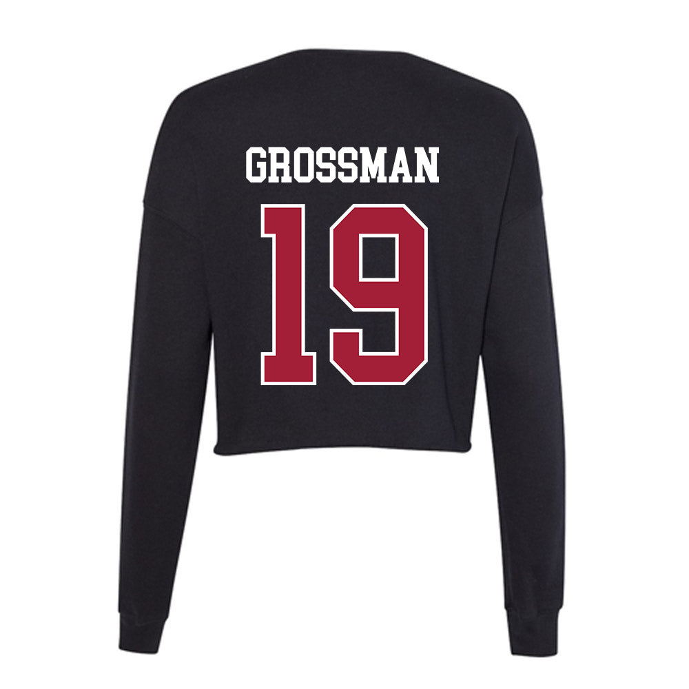 Oklahoma - NCAA Baseball : Jaxon Grossman - Women's Cropped Crew Fleece-1