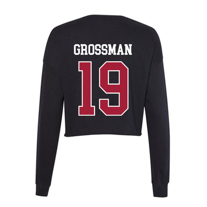 Oklahoma - NCAA Baseball : Jaxon Grossman - Women's Cropped Crew Fleece-1