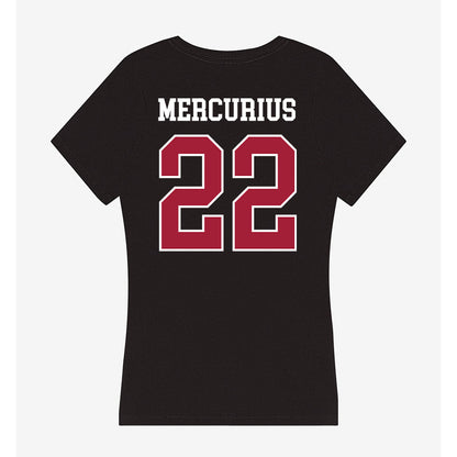 Oklahoma - NCAA Baseball : LJ Mercurius - Women's V-Neck T-Shirt-1