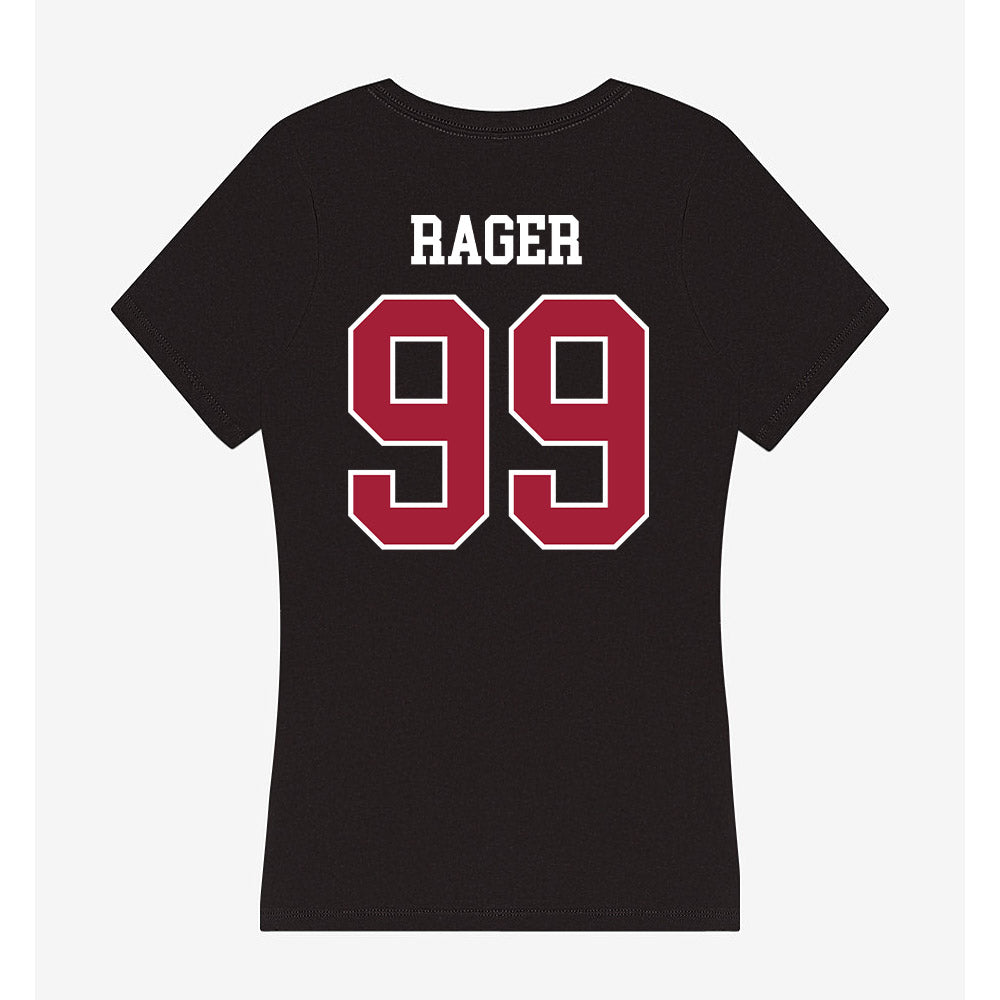 Oklahoma - NCAA Baseball : Cord Rager - Women's V-Neck T-Shirt-1