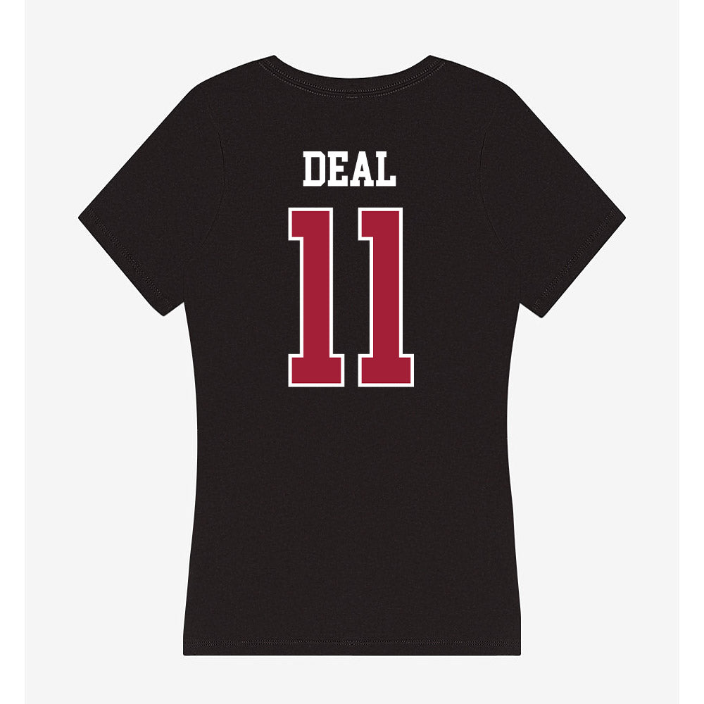 Oklahoma - NCAA Softball : Kierston Deal - Women's V-Neck T-Shirt-1