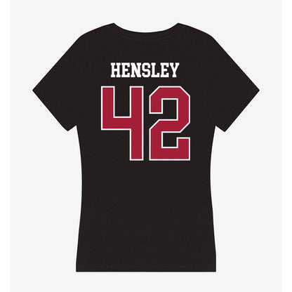 Oklahoma - NCAA Baseball : Reid Hensley - Women's V-Neck T-Shirt-1