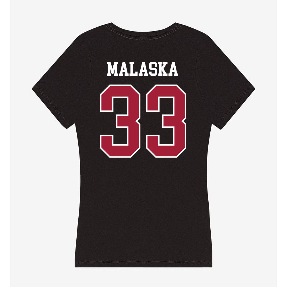 Oklahoma - NCAA Football : Jocelyn Malaska - Women's V-Neck T-Shirt-1