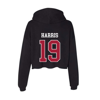 Oklahoma - NCAA Football : Brian Harris - Women's Crop Fleece Hoodie-1