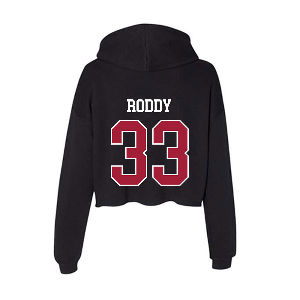 Oklahoma - NCAA Baseball : Berkeley Roddy - Women's Crop Fleece Hoodie-1