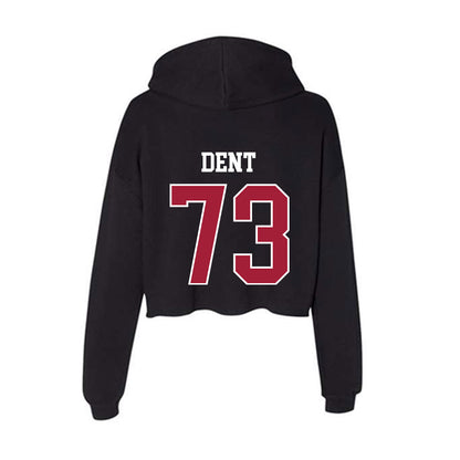 Oklahoma - NCAA Football : Isaiah Dent - Women's Crop Fleece Hoodie-1