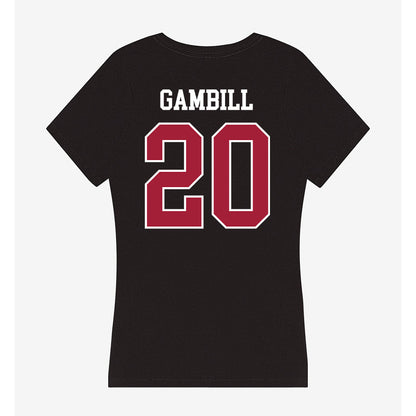 Oklahoma - NCAA Baseball : Trey Gambill - Women's V-Neck T-Shirt-1