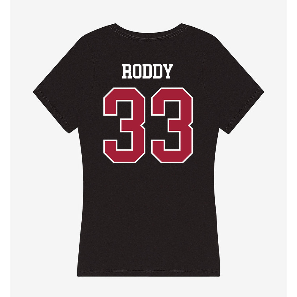 Oklahoma - NCAA Baseball : Berkeley Roddy - Women's V-Neck T-Shirt-1