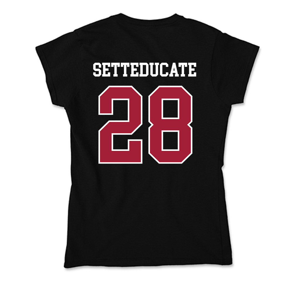 Oklahoma - NCAA Women's Soccer : Luciana Setteducate - Soft Style Women’s T-Shirt-1