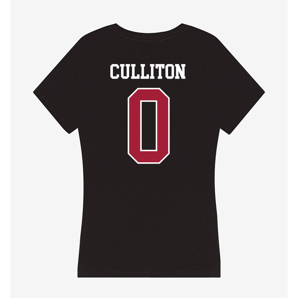 Oklahoma - NCAA Women's Basketball : Beatrice Culliton - Women's V-Neck T-Shirt-1
