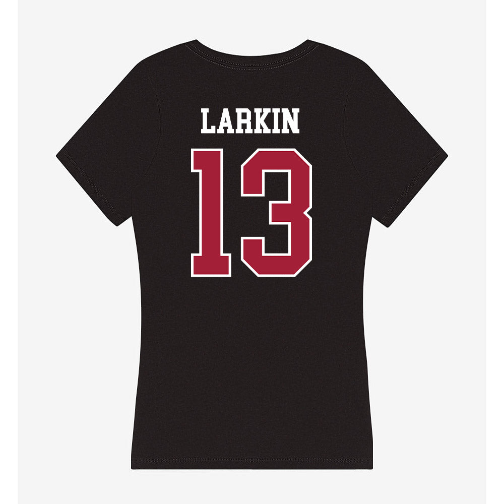 Oklahoma - NCAA Baseball : Connor Larkin - Women's V-Neck T-Shirt-1