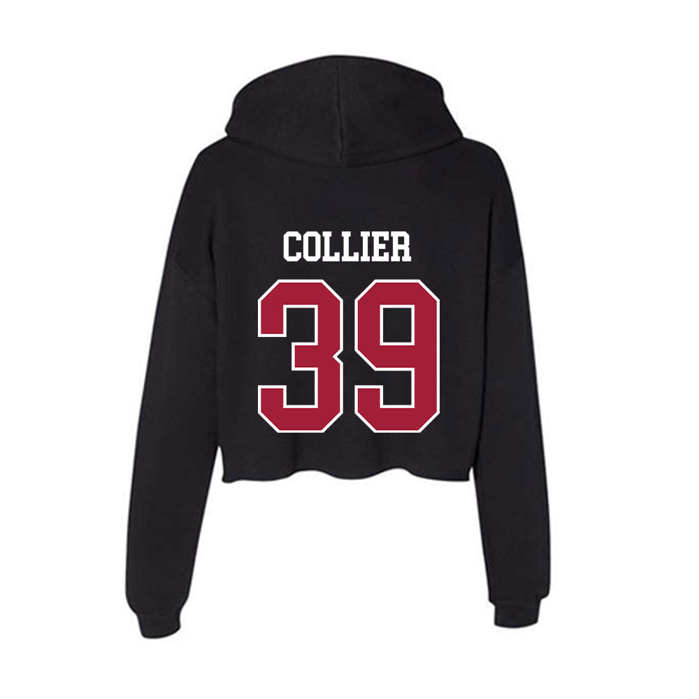 Oklahoma - NCAA Baseball : Trent Collier - Women's Crop Fleece Hoodie-1