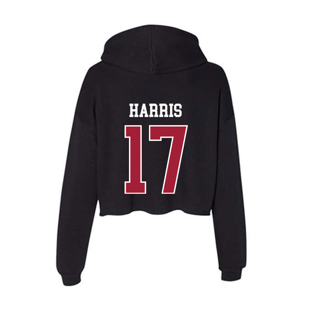 Oklahoma - NCAA Baseball : Dasan Harris - Women's Crop Fleece Hoodie-1