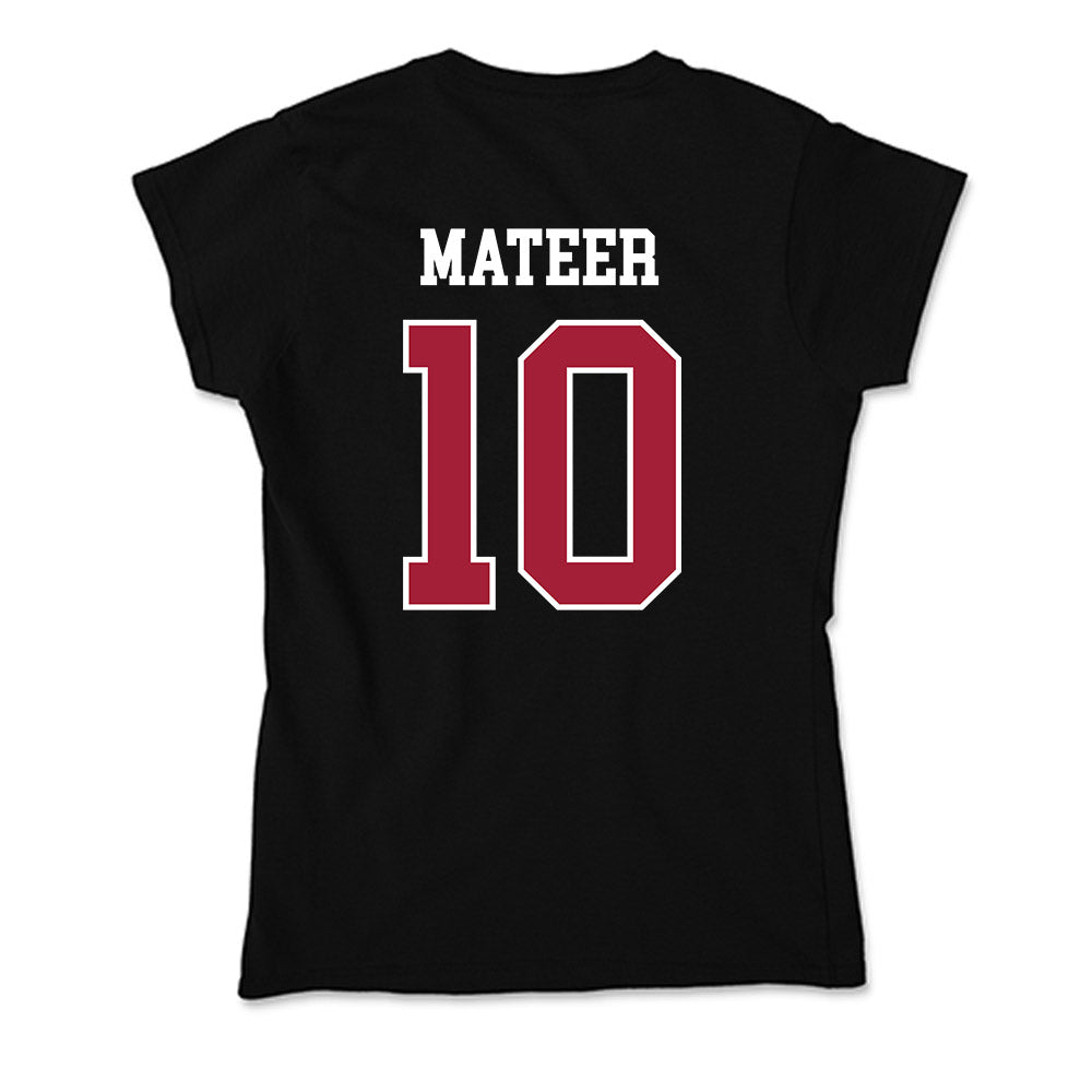 Oklahoma - NCAA Football : John Mateer - Soft Style Women’s T-Shirt-1
