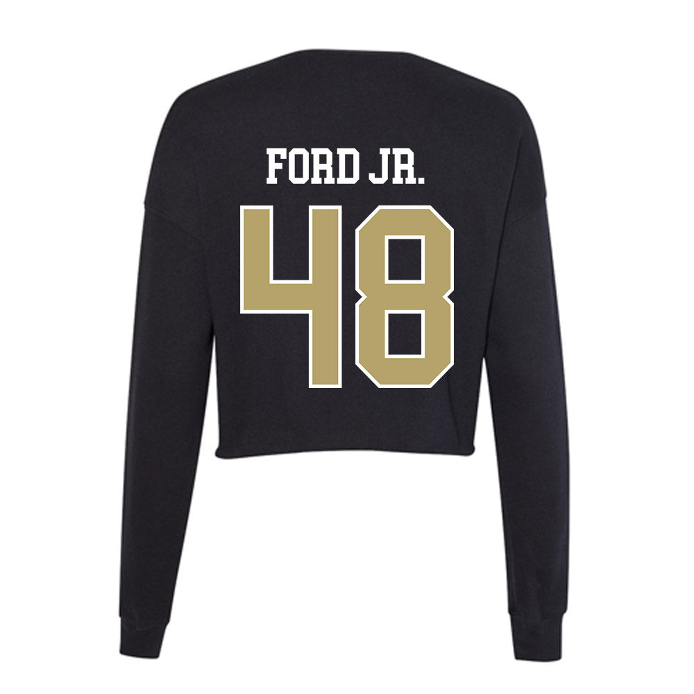 Central Florida - NCAA Football : Troy Ford Jr. - Women's Cropped Crew Fleece-1