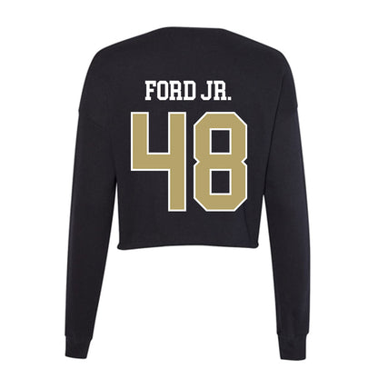 Central Florida - NCAA Football : Troy Ford Jr. - Women's Cropped Crew Fleece-1