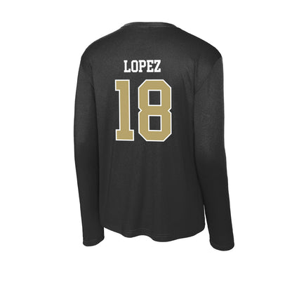Central Florida - NCAA Men's Soccer : Javier Lopez - Activewear Long Sleeve T-Shirt-1