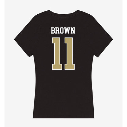 Central Florida - NCAA Football : Jacurri Brown - Women's V-Neck T-Shirt-1