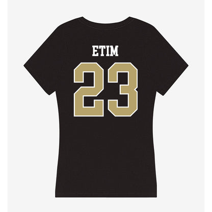 Central Florida - NCAA Women's Soccer : Edidiong Etim - Women's V-Neck T-Shirt-1