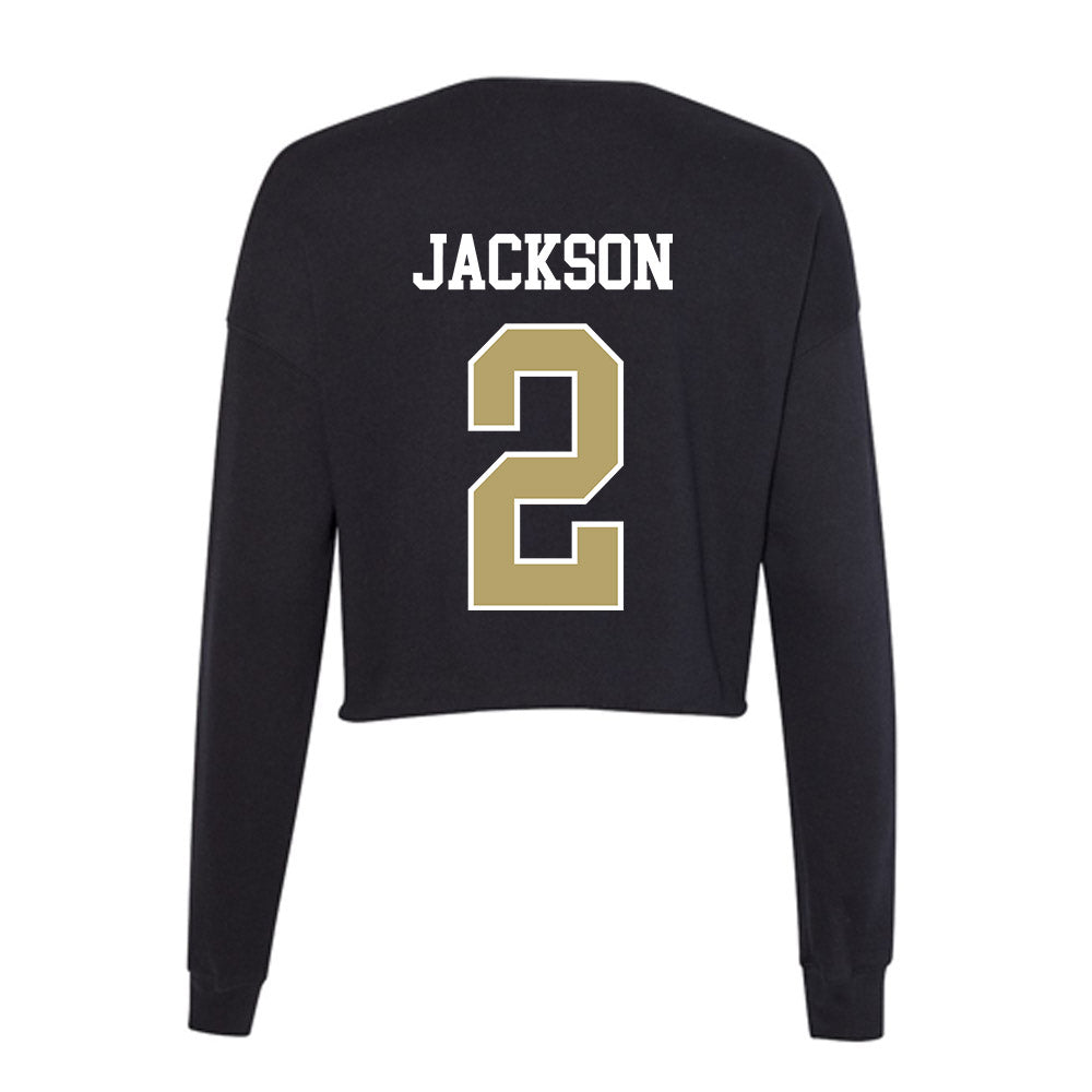Central Florida - NCAA Football : Tayven Jackson - Women's Cropped Crew Fleece-1