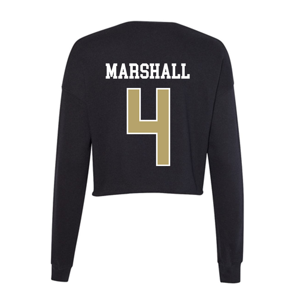 Central Florida - NCAA Football : Braeden Marshall - Women's Cropped Crew Fleece-1