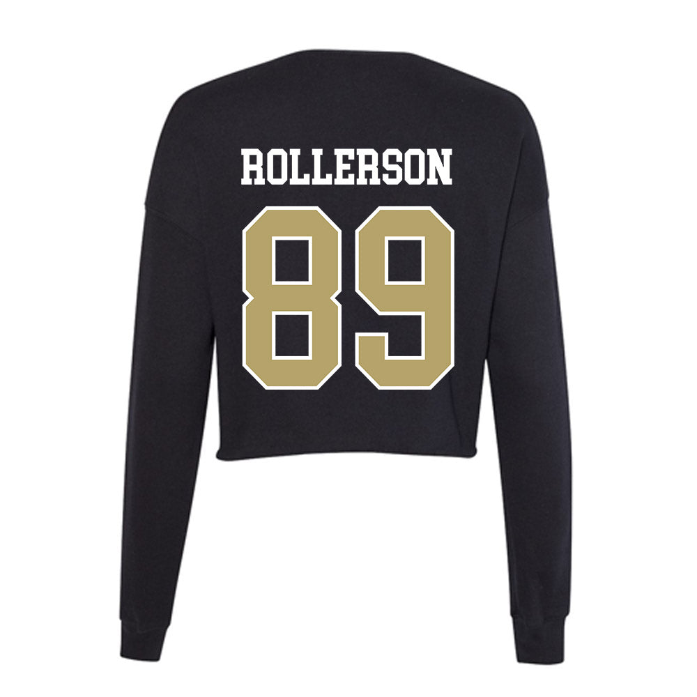 Central Florida - NCAA Football : Caleb Rollerson - Women's Cropped Crew Fleece-1
