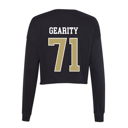 Central Florida - NCAA Football : Thomas Gearity - Women's Cropped Crew Fleece-1