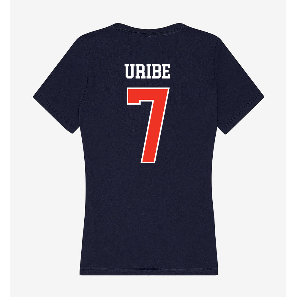Syracuse - NCAA Women's Soccer : Ava Uribe - Women's V-Neck T-Shirt-1