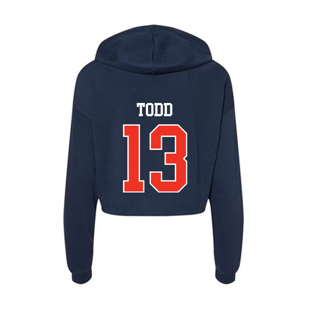 Syracuse - NCAA Women's Ice Hockey : Mik Todd - Women's Crop Fleece Hoodie-1