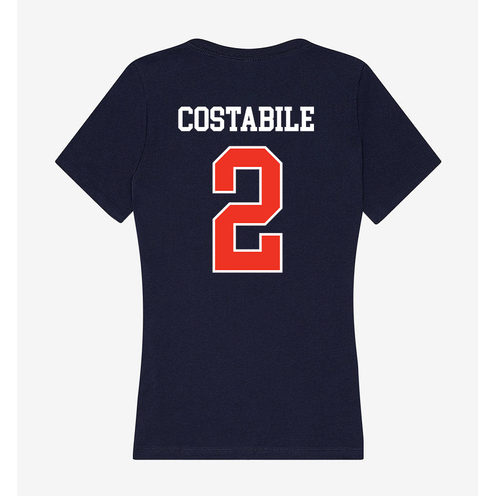 Syracuse - NCAA Women's Ice Hockey : Stella Costabile - Women's V-Neck T-Shirt-1