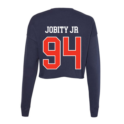 Syracuse - NCAA Football : Kevin Jobity Jr - Women's Cropped Crew Fleece-1