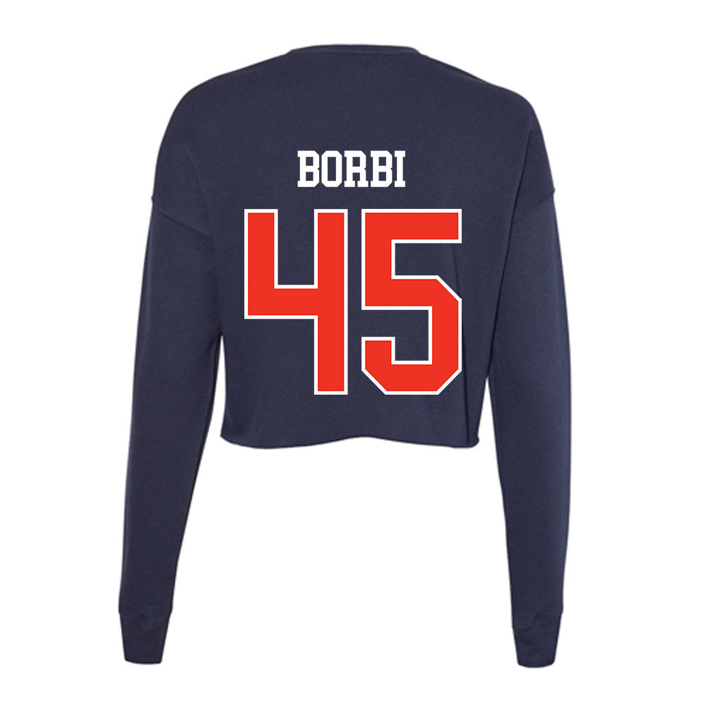 Syracuse - NCAA Women's Lacrosse : Mackenzie Borbi - Women's Cropped Crew Fleece-1