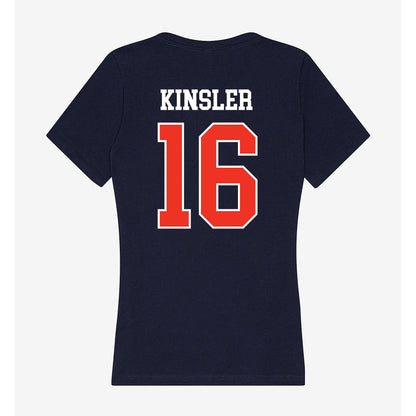 Syracuse - NCAA Women's Ice Hockey : Jackson Kinsler - Women's V-Neck T-Shirt-1