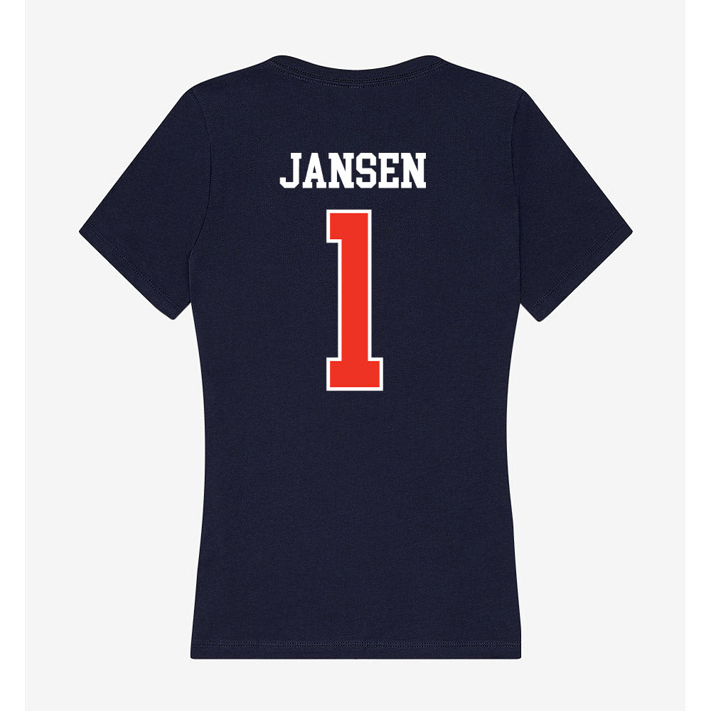 Syracuse - NCAA Men's Soccer : Kyle Jansen - Women's V-Neck T-Shirt-1