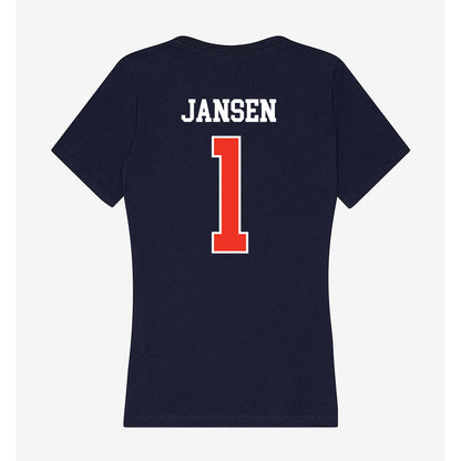 Syracuse - NCAA Men's Soccer : Kyle Jansen - Women's V-Neck T-Shirt-1