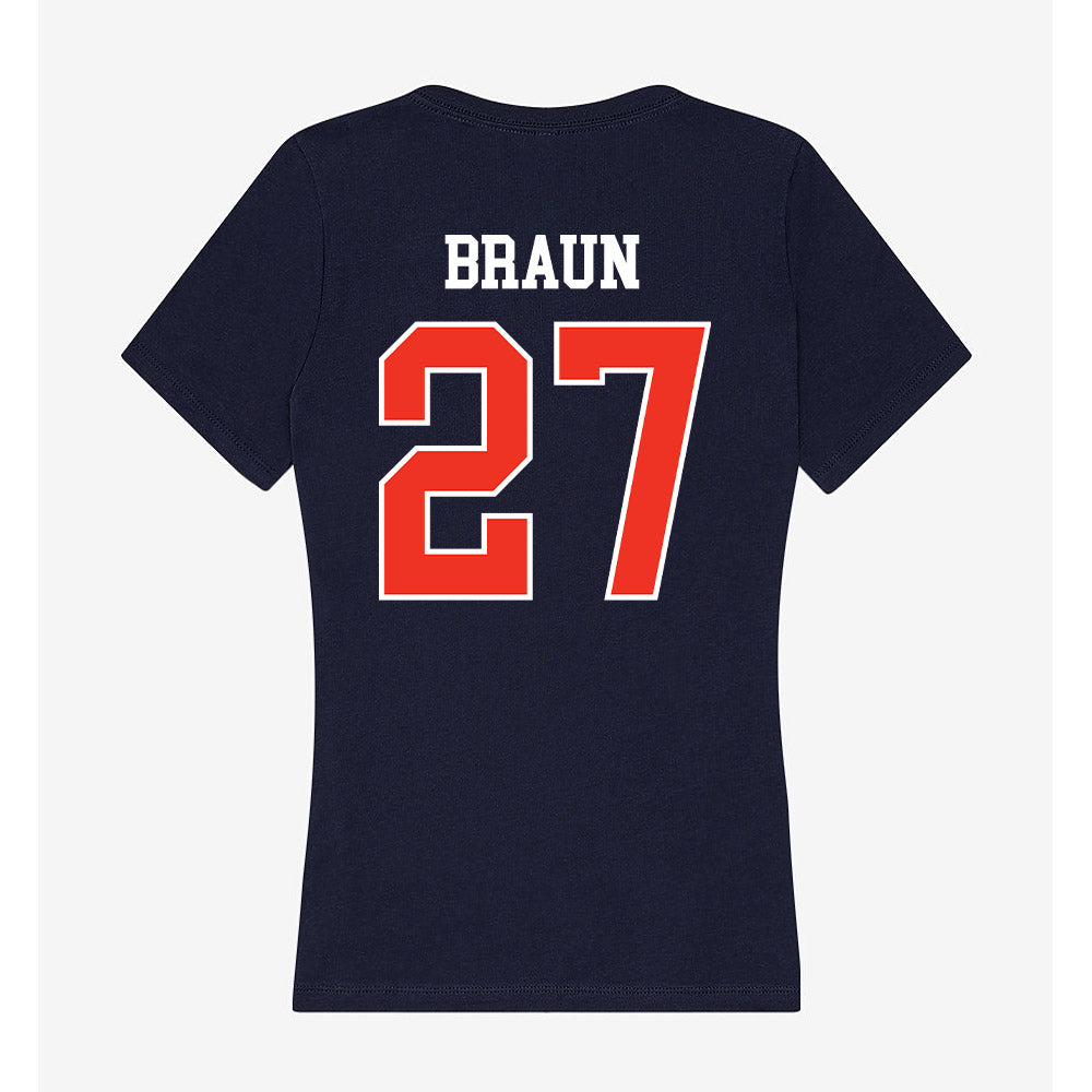 Syracuse - NCAA Women's Soccer : Blythe Braun - Women's V-Neck T-Shirt-1