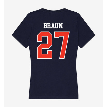 Syracuse - NCAA Women's Soccer : Blythe Braun - Women's V-Neck T-Shirt-1