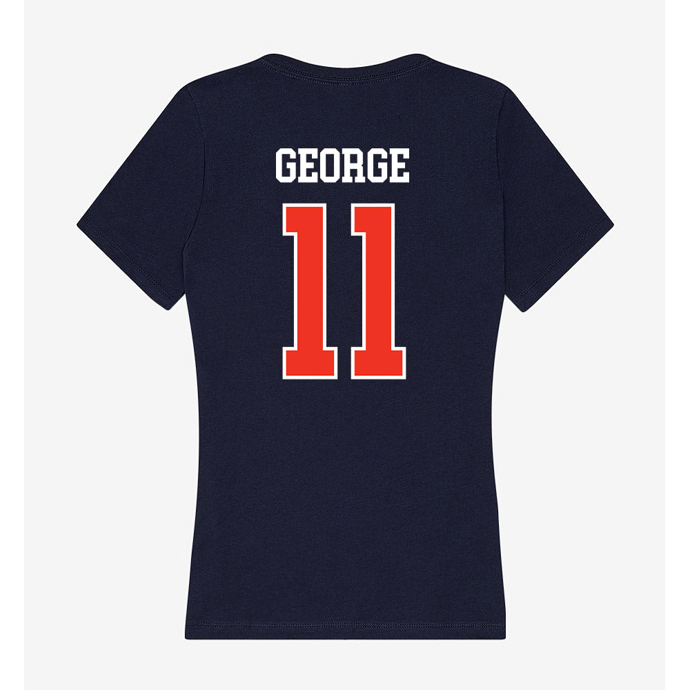 Syracuse - NCAA Men's Basketball : Naithan George - Women's V-Neck T-Shirt-1
