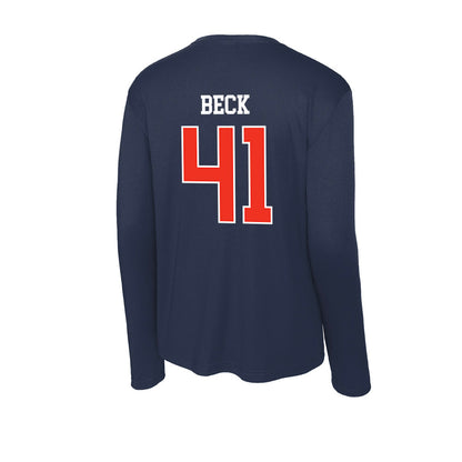 Syracuse - NCAA Men's Lacrosse : Jordan Beck - Activewear Long Sleeve T-Shirt-1
